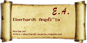 Eberhardt Angéla névjegykártya